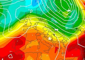 cuneo anticiclonico sull'Europa