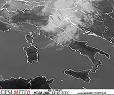 immagine meteosat dell'Italia