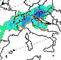 mappa delle precipitazioni