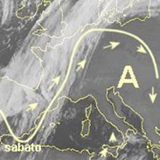 area anticiclonica aggredita da una perturbazione