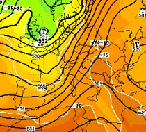 bolla sub-tropicale sul Mediterraneo