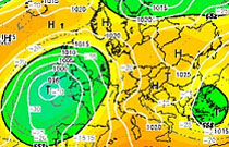 cartina cromatica con area ciclonica