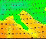 mappa delle temperature