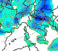 mappa delle precipitazioni sull'Italia