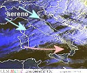 immagine satellitare che mostra l'area perturbata al centro sud