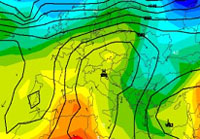 cartina cromatica delle temperature