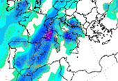 mappa delle precipitazioni in Italia