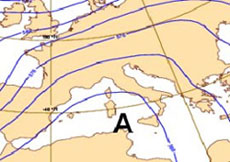 cartina isobarica dell'Europa