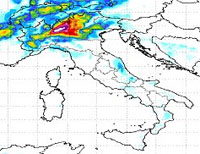 mappa delle precipitazioni temporalesche