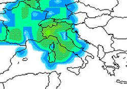 mappa delle precipitazioni