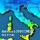 cartina cromatica delle temperature