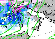 mappa delle precipitazioni