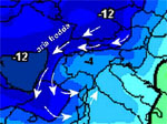 cartina cromatica delle temperature