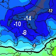 cartina cromatica delle temperature