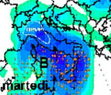 mappa delle precipitazioni