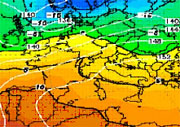 cartina cromatica delle temperature