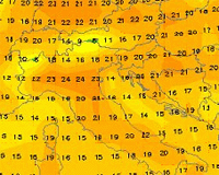 mappa cromatica delle temperature