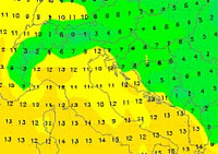 cartina delle temperature