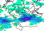 mappa delle precipitazioni sulla Penisola