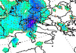 mappa delle precipitazioni sull'Italia