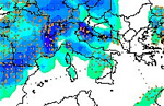 mappa delle precipitazioni sulla Penisola