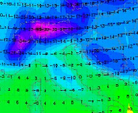 cartina cromatica delle temperature