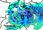 mappa delle precipitazioni nevose