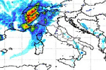 mappa delle precipitazioni sille regioni settentrionali