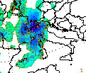 MAppa delle precipitazioni sulle regioni settentrioanli