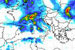 mappa delle precipitazioni sulla Penisola