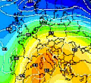 cartina cromatica isobarica che l'espansione dell'anticiclone nord-africano