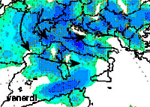 mappa delle precipitazioni sulla Penisola