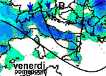 mappa delle precipitazioni sulla fascia adriatica